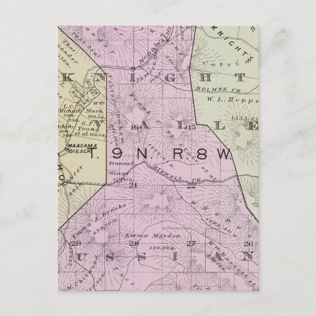 Sonoma County, Kalifornien 19 Vykort (Framsida)