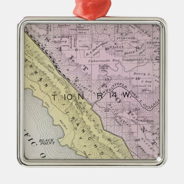 Sonoma County, Kalifornien 34 Julgransprydnad Metall (Framsidan)