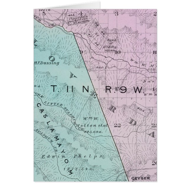 Sonoma County, Kalifornien 6 Hälsningskort (Framsidan)