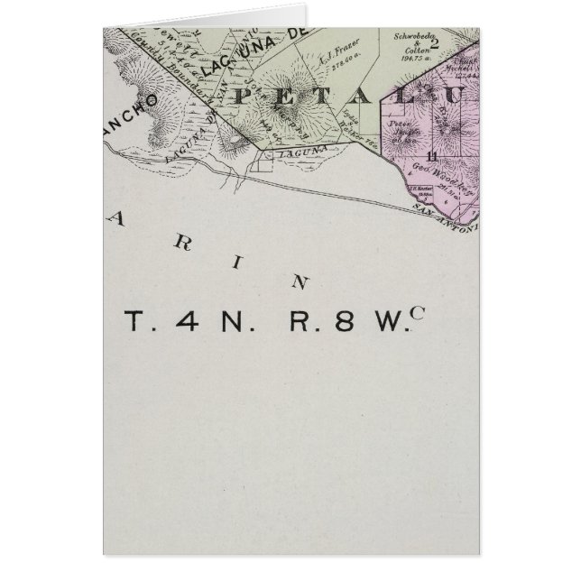 Sonoma County, Kalifornien 9 Hälsningskort (Framsidan)