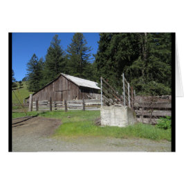 Sonoma County tillbaka vägladugård Hälsningskort