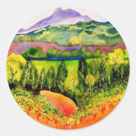 Sonoma County Vineyard Runt Klistermärke