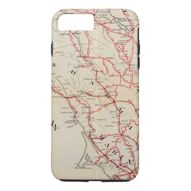 Sonoma, Marin, sjö och Napa län Case-Mate iPhone Skal (Baksida)