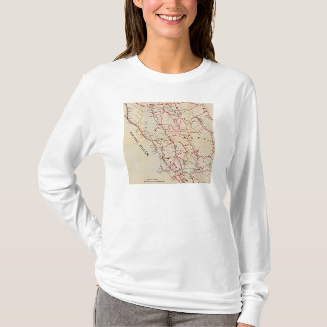 Sonoma, Marin, sjö och Napa län T Shirt (Framsida)