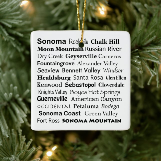 Sonoma & Napa Ornament (Träd)