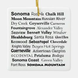 Sonoma & Napa Ornament