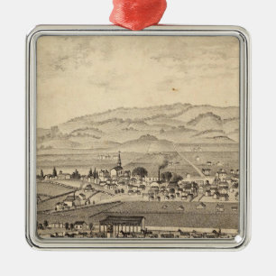 Sonoma och Marin District Agricultural Society Julgransprydnad Metall