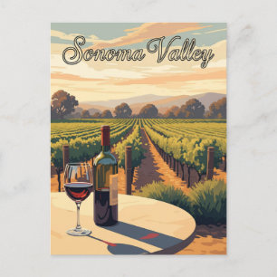 Sonoma Valley California Travel Vykort