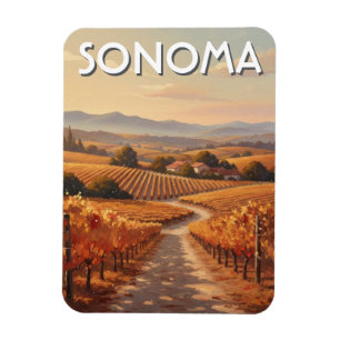 Sonoma Valley Kalifornien Resa Magnet