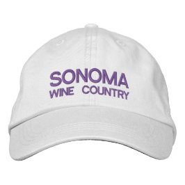 Sonoma vin Land justerbar hatt Broderad Keps