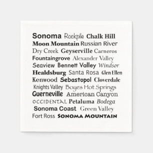 Sonoma Vin Land Napkins Pappersservett