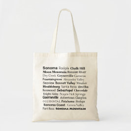 Sonoma Vin Land Tote Bag Tygkasse