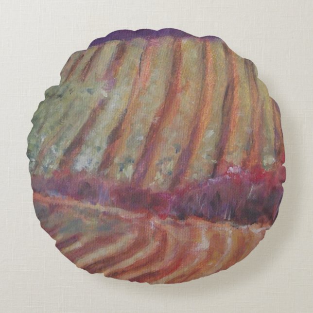 Sonoma Vineyards California vin Rund Kudde (Framsidan)