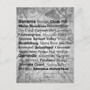 Sonoma Wine Country Vykort