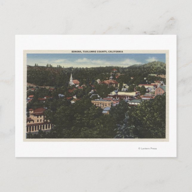 Sonora, KalifornienFlygbildSonora, CA Vykort (Framsida)