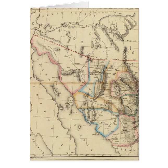 Sonora, Mexiko Hälsningskort (Framsidan)