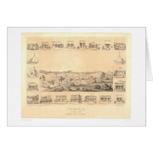 Sonora panorama- karta 1854 (återställd 1647A) f Hälsningskort