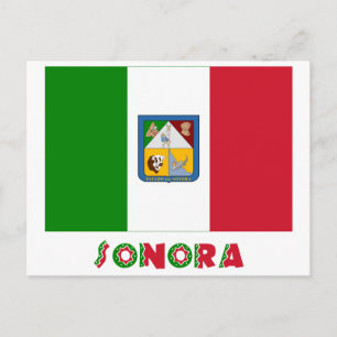 Sonora Unofficial Flagga Vykort