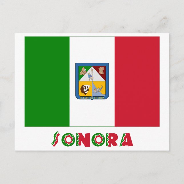 Sonora Unofficial Flagga Vykort (Framsida)