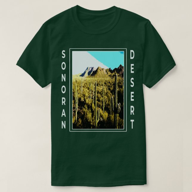 Sonoran Desert Arizona Baja California Mexico Sout T Shirt (Design framsida)