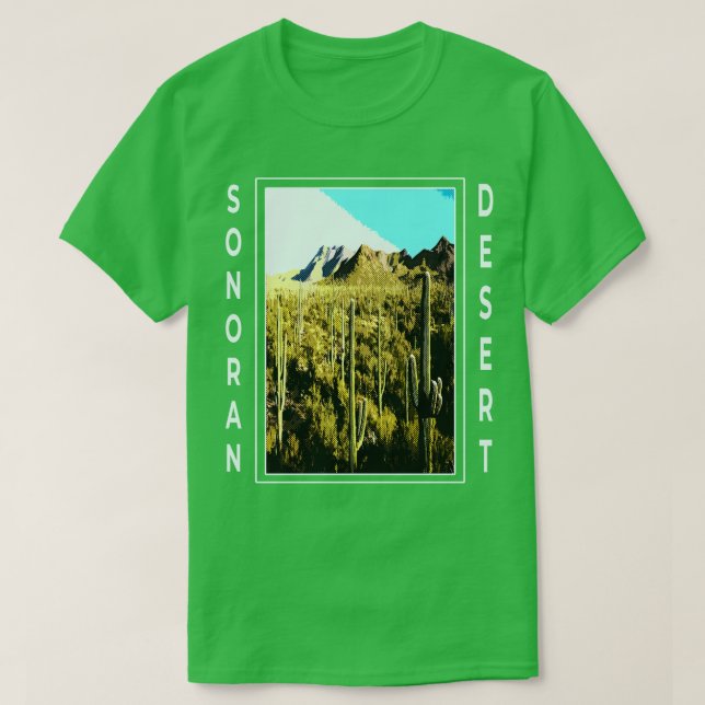 Sonoran Desert Arizona Baja California Mexico Sout T Shirt (Design framsida)