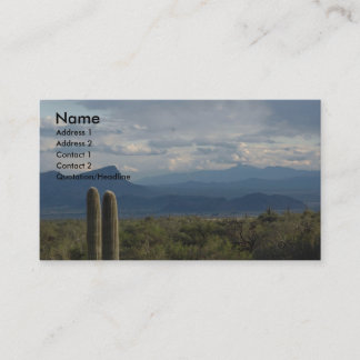 Sonoran ökenvisitkortar visitkort