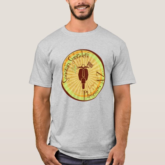 Sonoran Sunriders Scooter Klubb Shirt T Shirt (Framsida)