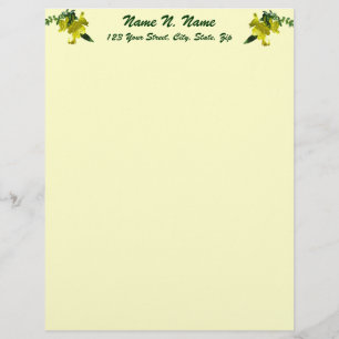 Sönrops Primrose Series Letterhead Brevhuvud