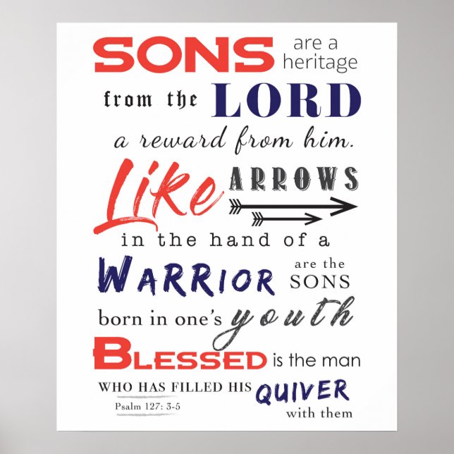 Sons är ett arv från lord poster (Framsidan)