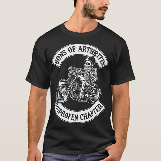 sons av artritkapitelmotorcykeln t shirt (Framsida)
