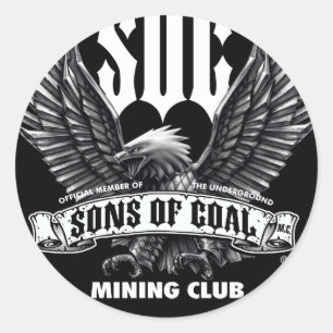 SONS AV COALMININGKLUBBEN RUNT KLISTERMÄRKE