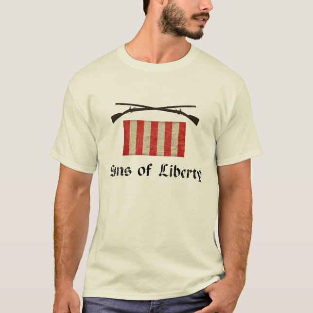 Sons av frihetflagga tee shirt (Framsida)