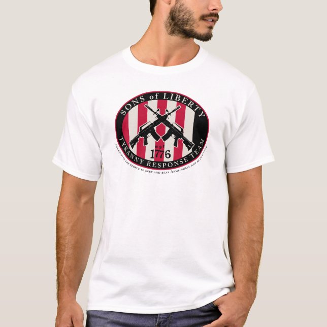 Sons av T-tröja för frihetTyrannysvar Tee Shirt (Framsida)