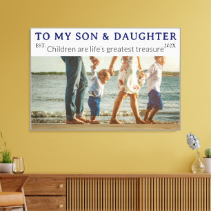Sons & Daughters Day – Anpassad familjeduk Canvastryck