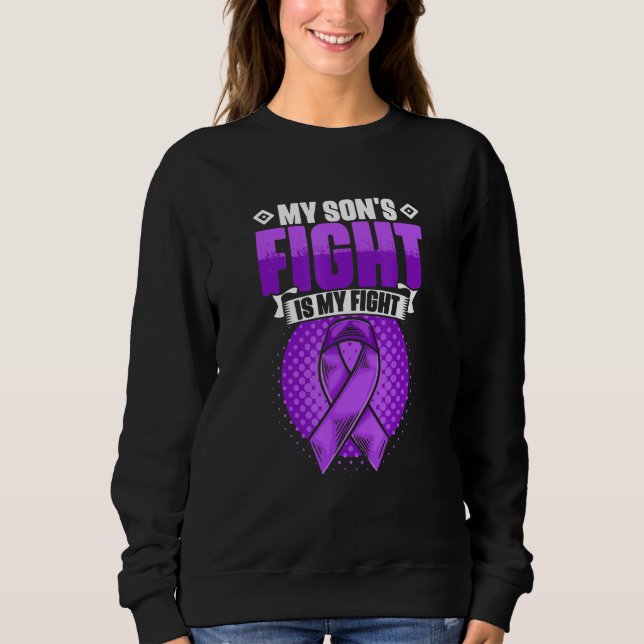 Son's Fight Is My Fight Epilepsy Survivor Epilepsy T Shirt (Framsida)
