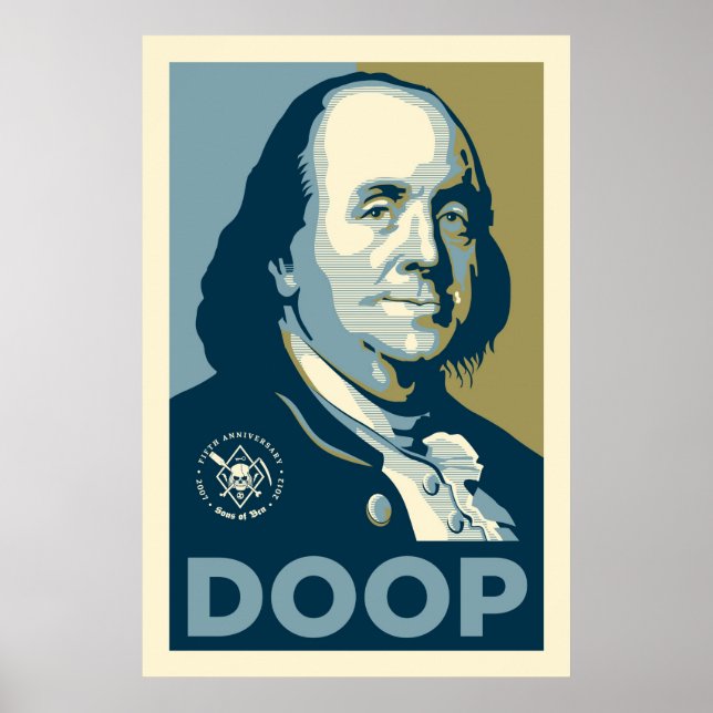Sons of Ben - "Ben Franklin Doop" Poster (Framsidan)