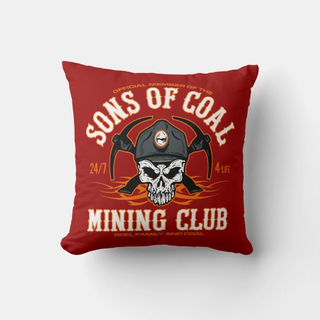 SONS OF COAL gruvklubben Kudde (Framsida)