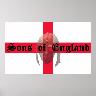 Sons of England Anglo Saxon helmet Poster