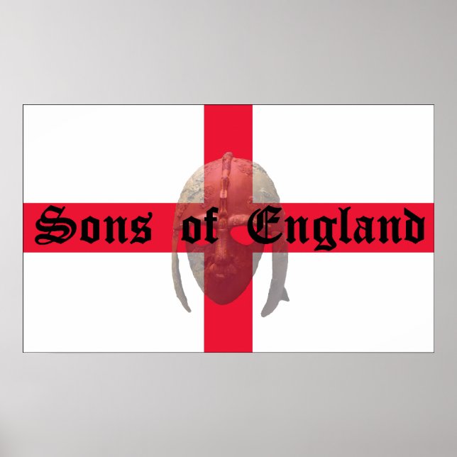 Sons of England Anglo Saxon helmet Poster (Framsidan)