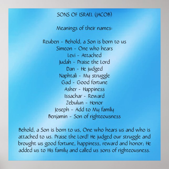 Sons of Israel Poster (Framsidan)