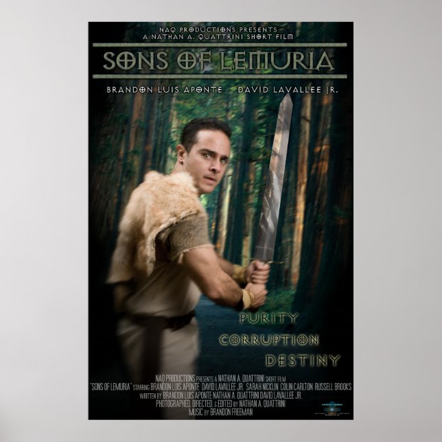 "Sons of Lemuria" Poster (Framsidan)