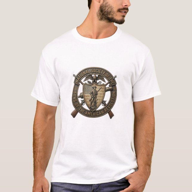 Sons of the American Revolution Förfadersstolthet T Shirt (Framsida)