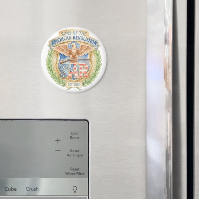 Sons of the American Revolution SAR Est 1889 Stolt Magnet (In Situ (Fridge))