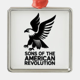 Sons of the American Revolution SAR örn USA Julgransprydnad Metall