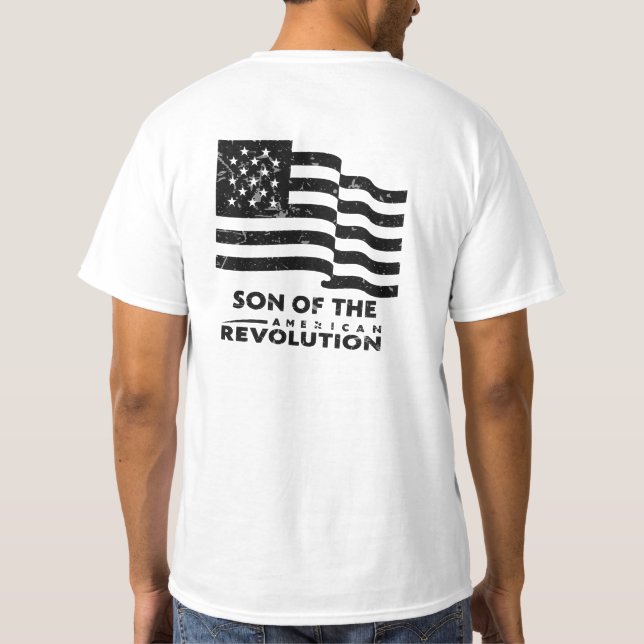 Sons of The American Revolution US History T Shirt (Baksida)