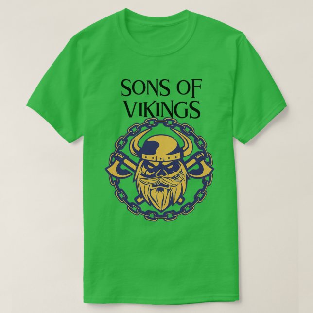 Sons of Vikings T Shirt (Design framsida)