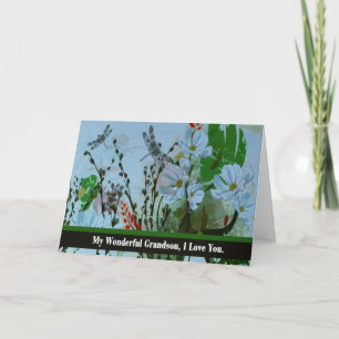 Sonson goodbye från Terminally sjuk morförälder Kort