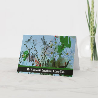 Sonson goodbye från Terminally sjuk morförälder Kort