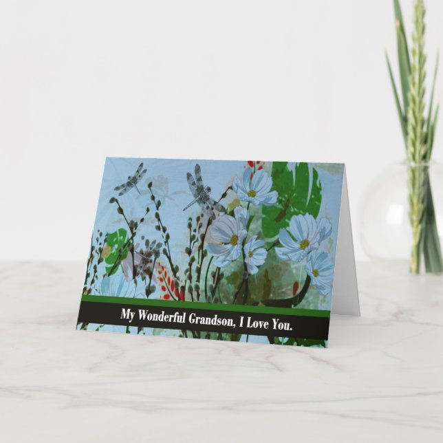 Sonson goodbye från Terminally sjuk morförälder Kort (Framsida)