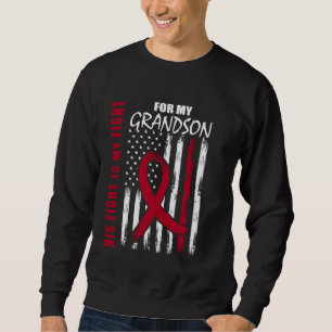 Sonson Multipel Myelom Medvetenhet Amerikansk Flag Lång Ärmad Tröja